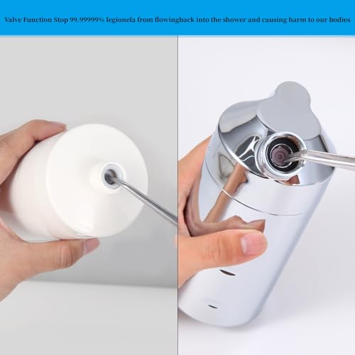 Filtro de agua para ducha de pared y cabezal antilegionela 4