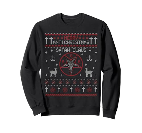 Joyeux Noël Anti-Noël, Satan Claus Ugly Christmas Sweatshirt