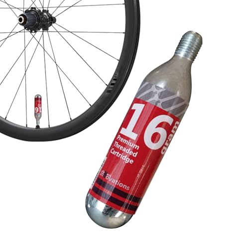 Cartucho de aire para neumáticos, cartucho de aire de 16 g – rosca bicicleta bomba de aire botella para motocicleta bicicleta de carretera bicicleta de montaña ciudad eventos