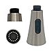 Kitchen Faucet Head Replacement Simple Kitchen Sink Faucet Parts Kitchen Faucet Head G 1/2 Pull Down Faucet Spray Head Movable Kitchen Tap Head Faucet Sprayer Water (Brushed Nickel-2 models)