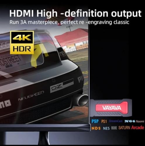 Image of Voila Gamestick GD30 Retro Game Console - 35,000+ Built-in 2D /3D Games, Wireless Controllers, HDMI Output, Linux-Based Plug & Play TV Gaming Stick