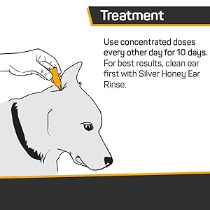Absorbine Silver Honey Rapid Ear Care Vet Strength Concentrated Doses, 5 Ear Drops for 10 Days on 1 Ear for Dogs & Cats, Medical Grade Manuka Honey & MicroSilver BG Absorbine Silver Honey Rapid Ear Care Vet Strength Concentrated Doses 5 Ear Drops for 10 Days on 1 Ear for Dogs Cats Medical Grade Manuka Honey MicroSilver BG