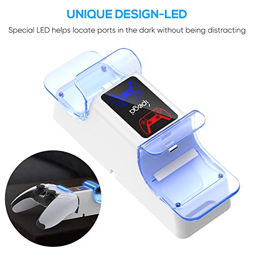 FASTSNAIL Voor PS5 Controller Oplader Dock, Twin Controller Opladen Dock voor Sony PlayStation 5 DualSense Stand PS 5… - Image 6