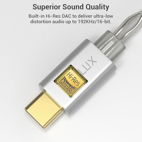 Image of Cubilux USB Type C 2-Pin 0.78mm IEM Cable with Microphone, Silver Plated OFC Wires Replacement Cable with Detachable Boom MIC for Wan'er S.G, ZS10 Pro, ZS10 Pro X, ZSN PRO, ZSX, 4 Feet
