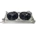 WRCRAD Aluminum Radiator+Shroud Fan Fit VW GOLF MK1 MK2 GTI/SCIROCCO 1980-1992 1.6L 1.8L 8V