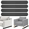 4 Pack Non-Slip Furniture Rail Pads for Recliners,Sofa,couches.Rubber Recliner Chair Floor Protectors,Pads to Keep Furniture from Sliding for Hardwood, Carpet, Marble Floor. 30.5''x3.9''