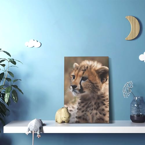 Toile bébé guépard impression HD supérieure 30,5x45,7 cm durable