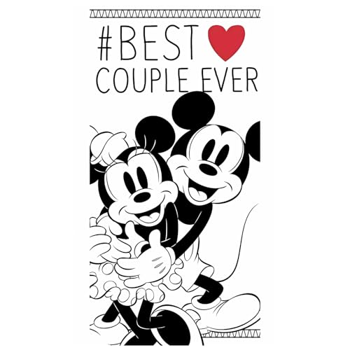 arlis Drap de Plage ou Drap de Bain Mickey et Minnie (Drap de Plage Mickey et Minnie)