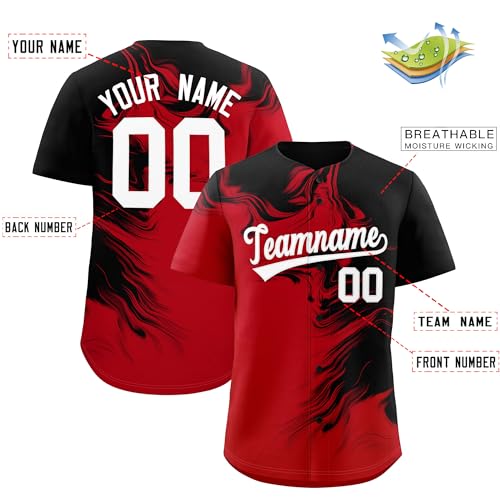 KXK Custom Baseball Jersey Button Down Shirt Personalized Sports Uniform Stitched Name Number for Men Women Youth miniatura 2