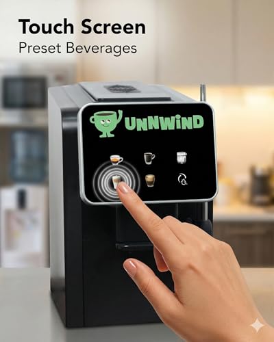 Image of Aura+ One-Touch Coffee Machine for Home with Touchscreen | 19-Bar Cappuccino, Latte & Espresso Maker | Milk Frothing & Auto Cleaning | Capsule Compatible (Aura+ Coffee Machine)