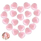 20 Stück Rosenquarz Herz Kristalle Edelsteine Geschenke Herz Stein Rosenquarz Stein Kristalle Herzen Rosen quarz Herzen Liebe Heilung Kristall Heilung Kristall für Geburtstage