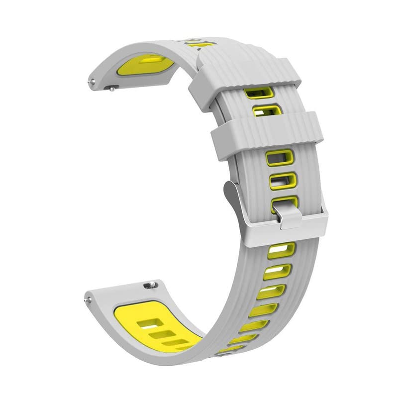 Image of Colorcase Smart Watch Strap Silicon Dual Tone Compatible with Syska Stellar SW280 Smart Watch - Dual Tone Band