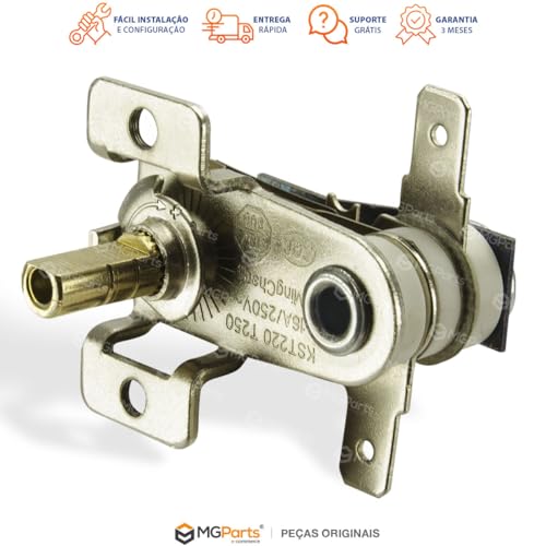 Termostato Bimétalico de Lâmina KST220 T250 16A 250V Compatível com Fornos Elétricos, Fritadeiras, A