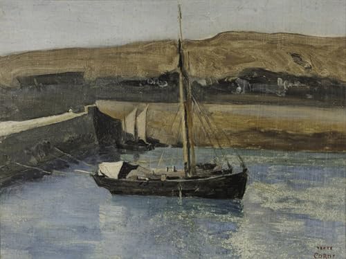 Art mural en toile Corot Honfleur pour habiller un grand mur vide