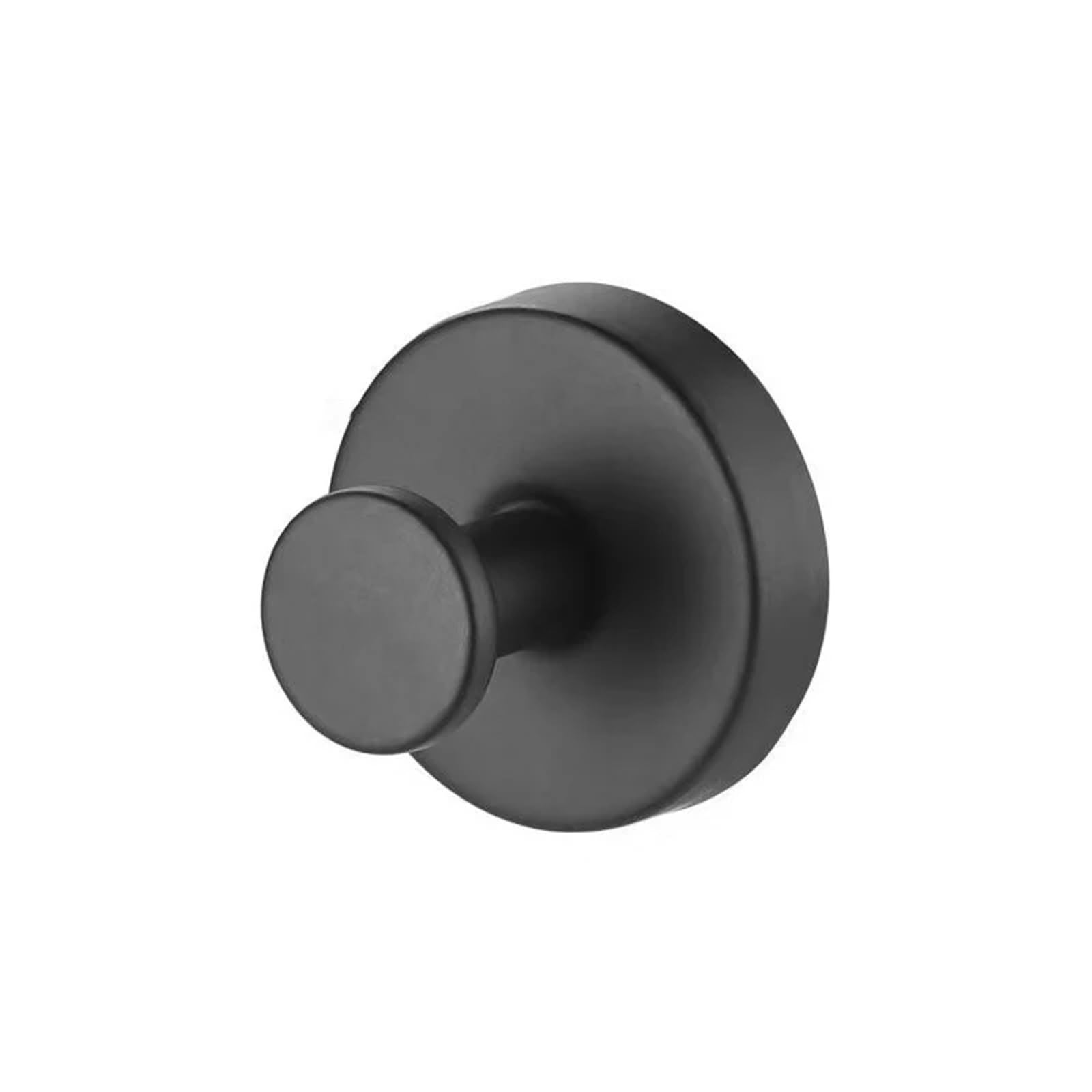 YUSUZH 8Pcs Stainless Steel Suction Cup Hooks for Shower Bathroom Hanging Towels Robe Loofah Hook for Glass Doors Tile Mirrors for Bathroom & Kitchen(Black)