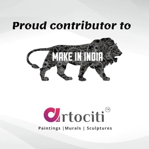 ARTOCITI Round Tirupati Balaji 3D Relief Mural Wall Hanging (Bronze)| Handmade and Waterproof Venkateswara Mural Wall Art for Home Decor, Living Room, Hotel, Office (18 x 18 inches)