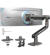HUANUO TitanLift Heavy Duty Monitor Arm for Ultrawide Screens up to 49", Holds 40 lbs, Aluminum U...