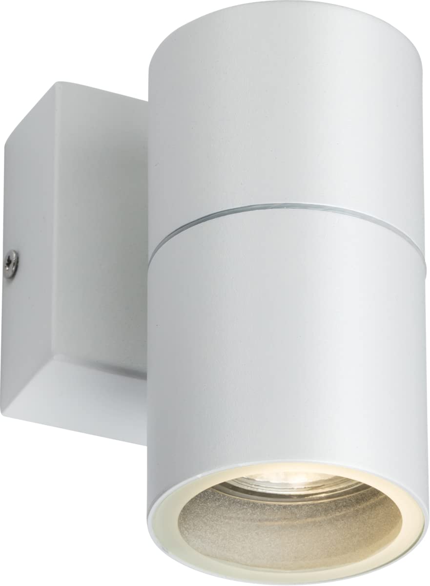 Netlighting Unisex White Gu10 Fixed Single Wall Light 230V Ip54 20W