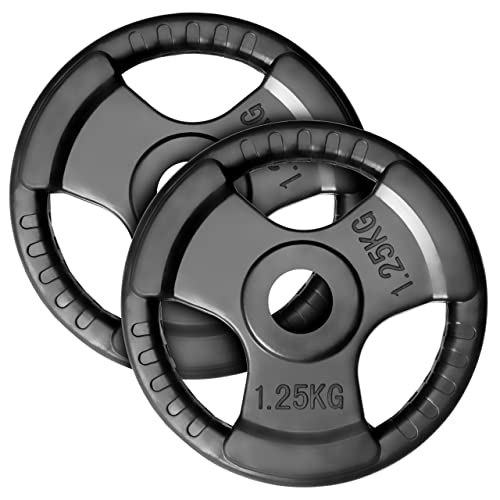 MAXXIVA® Hantelscheiben 2er Set Gewichtsplatte je 1,25 kg Gusseisen...