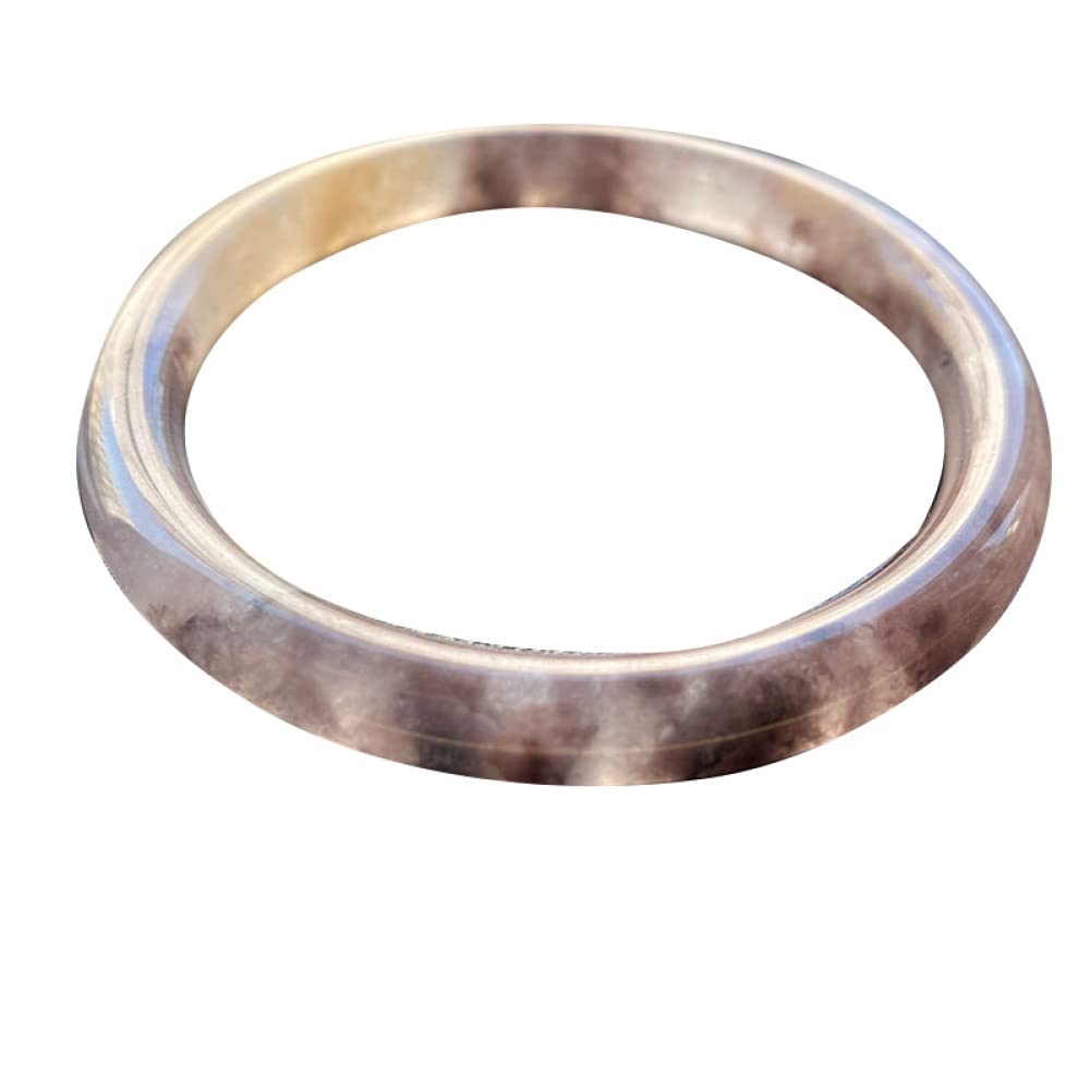 OZBMA Natural Ladies Jade Bangle Bracelet, Gold Silk Bangle, Violet The for Mothers and Girlfriends, with Jewelry Box, 54-63mm,54-55mm (A 56)