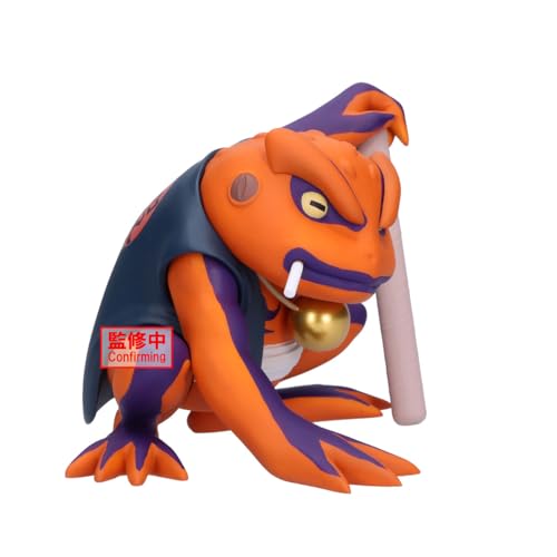 Image of Banpresto Official Licensed Naruto Shippuden Gamakichi Soft Vinyl Figure Plastic Anime 3.7 inches Multicolor