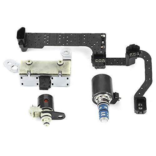 Transmission Solenoid Kit, 4R70W 4R75W valve body solenoid replacement fit E150 E250 E350 F150 2005 2008 automatic transmission control set high performance remanufactured durable OE standard tested by Aramox - Used condition - US$103.04