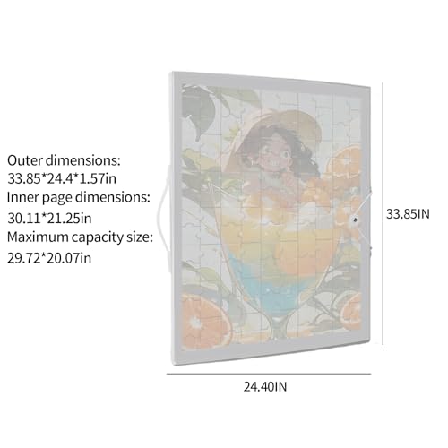 Guardador de pasta de armazenamento de quebra-cabeça, acessórios organizadores que economizam espaço