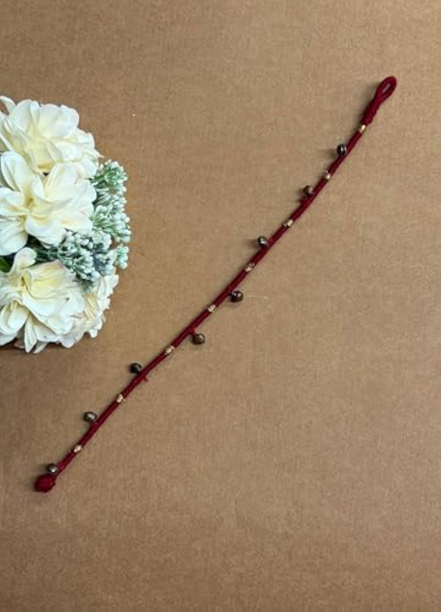 Maroon Anklet Combo Set for Women, Pack of 3