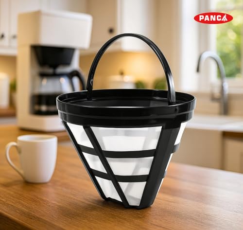 Image of PANCA Reusable Coffee Filter Basket | Mesh Coffee Strainer for Coffee Machines |Pour Over Dripper Filter | Fine Mesh Steel Filter for Moka Pot, Espresso, Drip Coffee