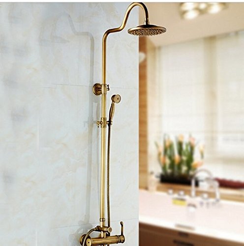 Robinet mitigeur douche laiton antique style rétro avec bec Gowe