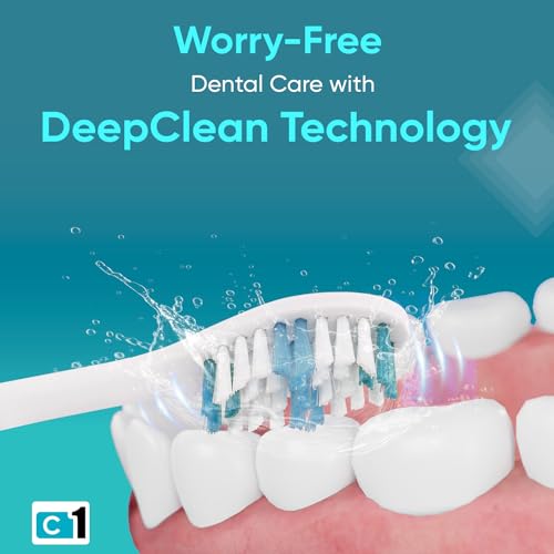 Vega CareOne C1 Electric Toothbrush Battery Operated with IPX7 Waterproof, 3 Brush Head, 2 Min Auto-Timer, 40000 Vibration/Min, 60 Days Battery... - Image 7