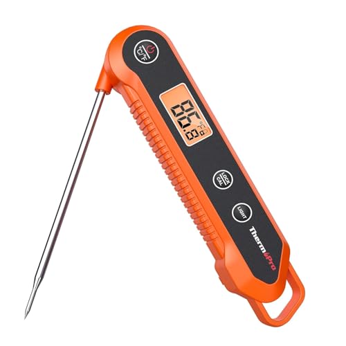 Image of LABART ThermoPro TP03H Digital Instant Read Meat Thermometer for Grilling Waterproof Kitchen Food LCD Thermometer with Calibration & Backlight Smoker Oil Fry Candy Thermometer