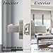 Probrico Square Passage Door Levers Set Keyless Interior Door Handles Brushed Nickel Finish, 6 Pack