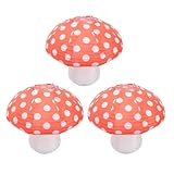 Happyyami 3個 立体きのこ形ランタン かわいいカートゥーンデザイン 明るく鮮やかな色彩 な吊り下げ式フェスティバルデコレーション やパーテ