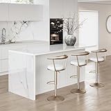 Modern 72" Kitchen Island with Seating and Ample Storage, White Sintered Stone T...