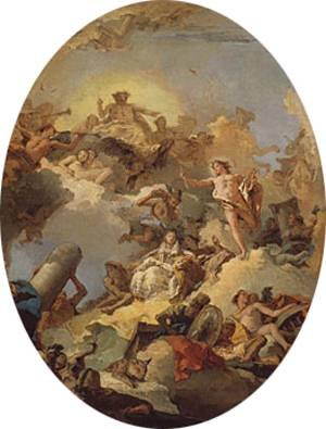 Peinture à l'huile de Tiepolo, une reproduction d'art prestigieuse pour salon