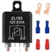 Price comparison product image OFNMY 12V Car Relays 200 amp Split Charge Relay for Car Starter 4 Pin ON/Off Switch Relay for Truck Motor Boat, ZL180 Automotive Relay Switch with 2 Pin Footprint + 2 Terminal