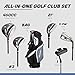 Precise M5 Men’s Golf Set – 460cc Driver, Wood, Hybrid, 5-PW Irons, Putter, Stand Bag, 3 Headcovers – Left Hand Tall Size +1