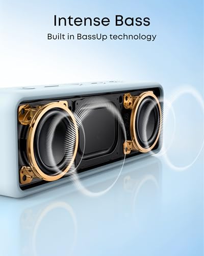 Image of Anker soundcore 2 Portable Bluetooth Speaker with 12 W Stereo Sound, BassUp, IPX7 Waterproof, 24-Hour Playtime, Wireless Stereo Pairing, Speaker for Home, Outdoors, Travel