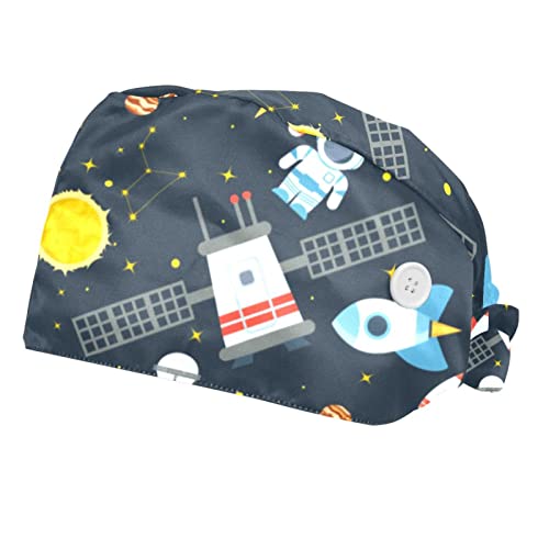 Chapeaux bouffants de travail JDEZ casquettes de travail respirantes fusée