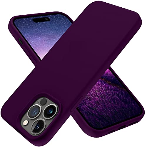 OTOFLY Designed for iPhone 14 Pro Max Case Silicone Shockproof Slim Thin Phone Case for iPhone 14 Pro Max 6.7 inch (Purple)