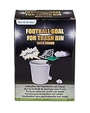Fußballtor für Papierkörbe mit Sound, ca. 20 x 18 cm, aus Kunststoff, batteriebetrieben, im Geschenkkarton