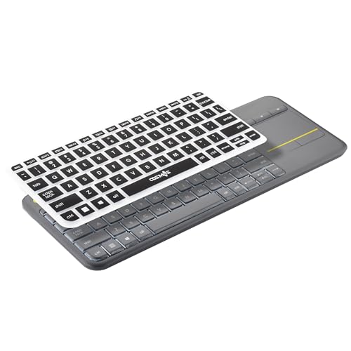 Funda de teclado de silicona para Logitech Wireless Touch K400 Plus protector flexible 2