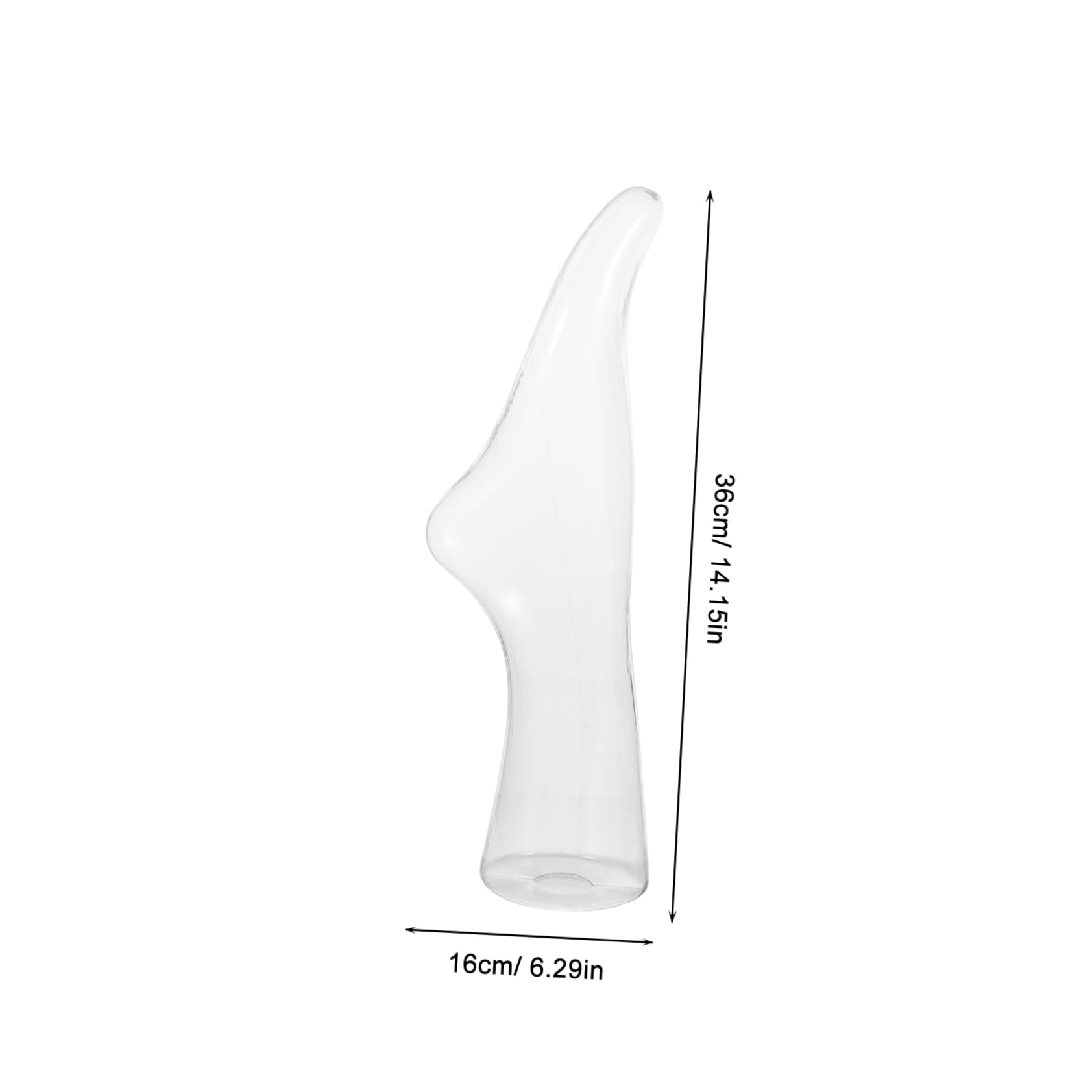 MAGICLULU Sockenfuß Mannequin mit Einzigartigem Umgekehrtem Displaydesign aus PE 2 Stück Langlebig und Geeignet für Verschiedene Sockenlängen für Schaufenster und Verkaufspräsentationen