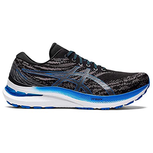 ASICS Calzados para Correr en Asfalto para Hombre Gel-Kayano 29, Black/Electric Blue, 39.5 EU
