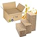 Produktbild Valle Verde Kaminanzünder, Holzanzünder, Grillanzünder - 400 Würfel - Schnellanzünder, Ofenanzünder Kohlenanzünder, Feueranzünde, Holzwolle - Anzündhilfe für Kamin, Grill, Ofen