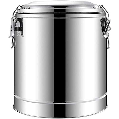 Contenedor térmico de alta capacidad de acero inoxidable de 10 L para un aislamiento duradero 24 horas - Para uso en casa o en fiestas 20 L (10 L)