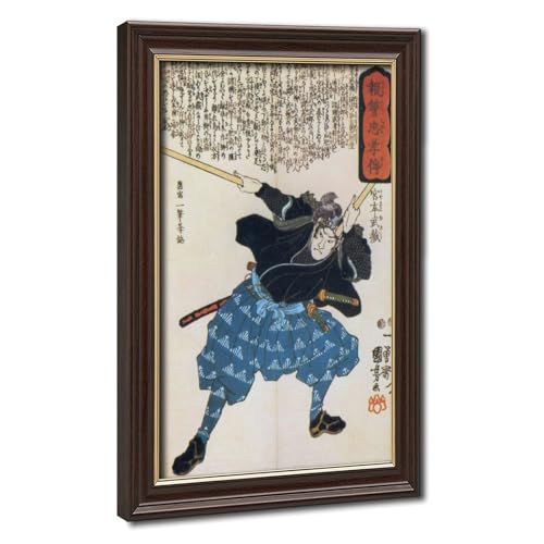 Impression sur toile Musashi Miyamoto | Toile suspendue de 50x75 cm