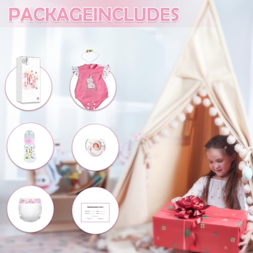 Muñeca Reborn Baby Girls 20 Pulgadas Realista Nuevo miniatura 6