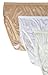 Shadowline Women's Plus Size Panties Hi-Cut Nylon Brief Underwear (3 Pack), Nude/Ivory/White, 9